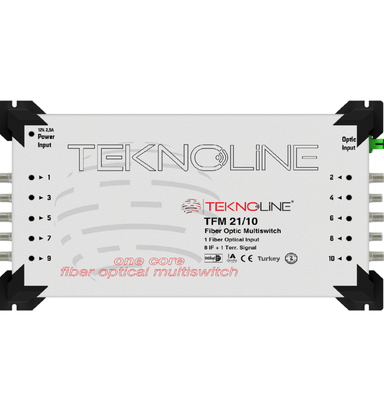 TEKNOLINE -TFM 21-10F Fiber Optic Multiswitch 8 IF + 1 RF