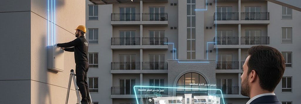 كاميرات مراقبة العمارات
