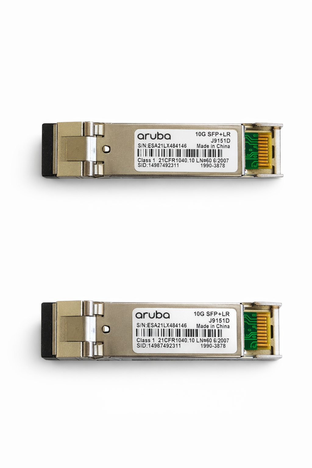Aruba 10G SFP+ LR Optical Module 1310nm 10KM LC – J9151D