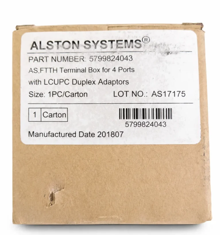 Alston FTTH Fiber Terminal Box 4 Port with LC/UPC Adapters