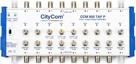 Kathrein CityCom CCM 930 TAP P | Professional 3-Way Satellite Tap for SMATV Systems
