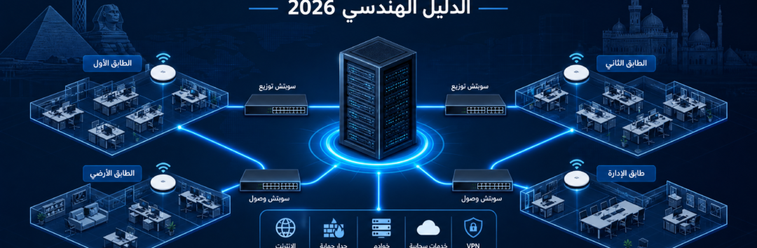 تصميم شبكة شركة في مصر: الدليل الهندسي 2026