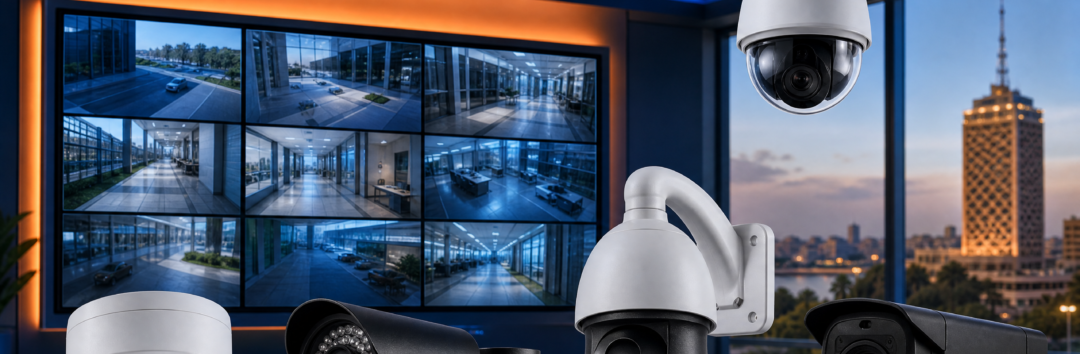 أنواع كاميرات المراقبة CCTV - Dome وBullet وPTZ