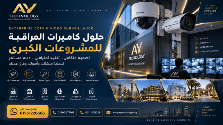 حلول كاميرات المراقبة CCTV للشركات والمنشآت
